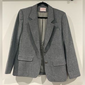 Vintage Pendleton Women’s Sportcoat Gray Virgin Wool